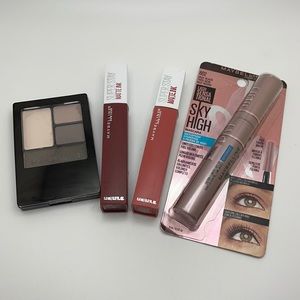 Maybelline Eye Shadow/Mascara/Matte Ink Lip Color